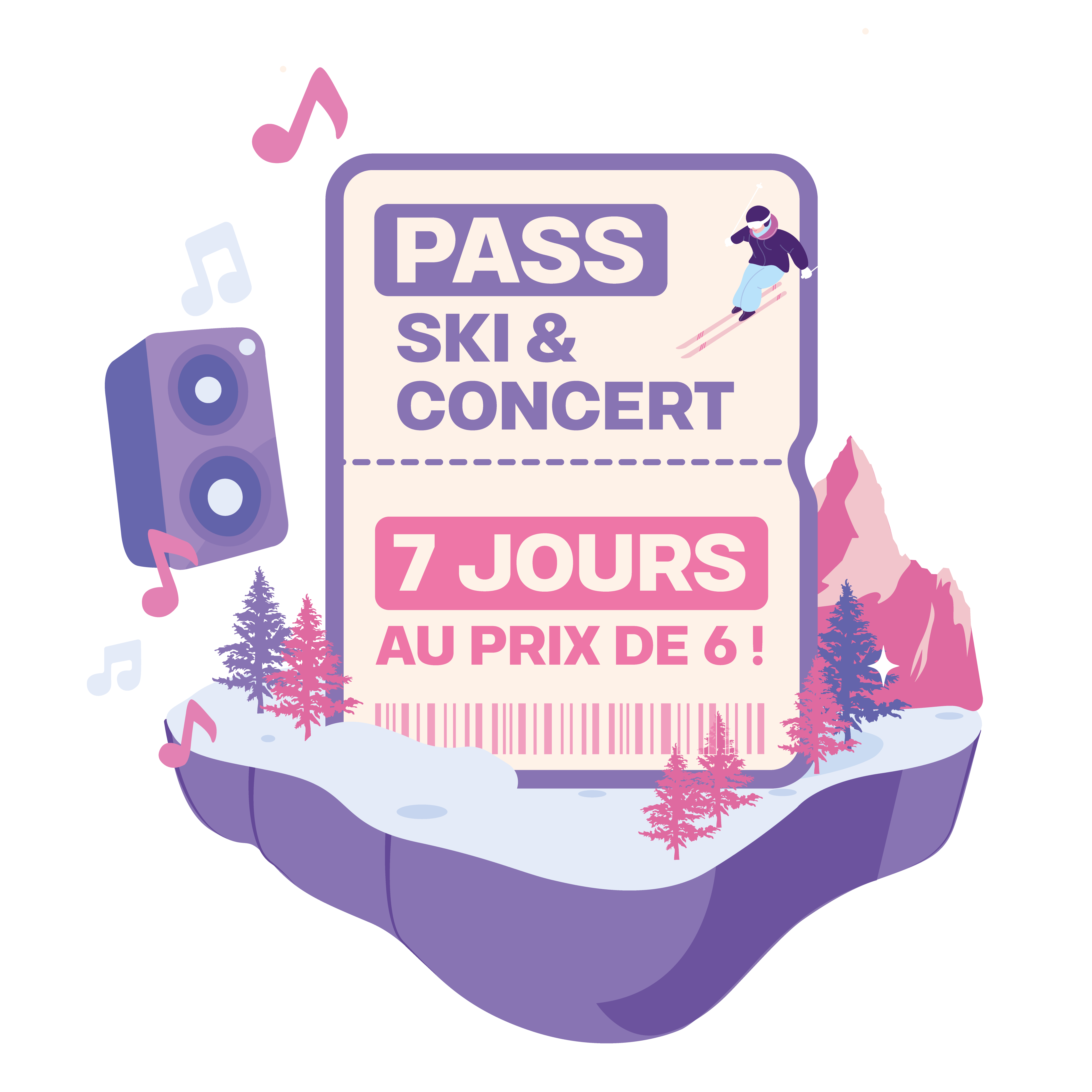 Pass Ski Concert 7 jours